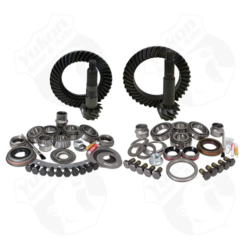 Yukon Gear Install Kit Package Jeep TJ Dana 30 Front Model 35 Rear 4.56 Ratio Yukon Gear & Axle
