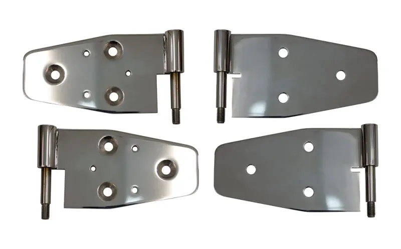 Kentrol 03-06 Jeep Wrangler TJ Door Hinge Set 4 Polished