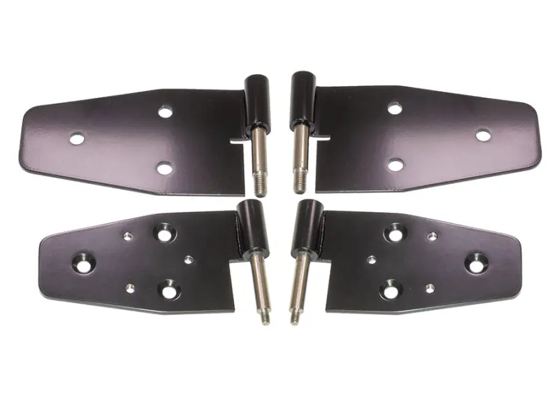 Kentrol 03-06 Jeep Wrangler TJ Door Hinge Set 4 Pieces Black