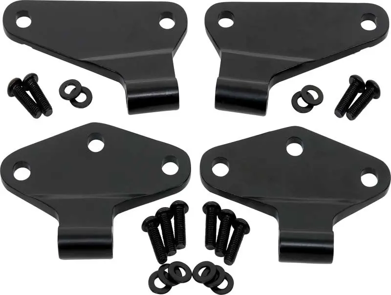 Kentrol 07-18 Jeep Wrangler JK Body Door Hinge Set 4 Pieces 2 Door Powdercoat Black
