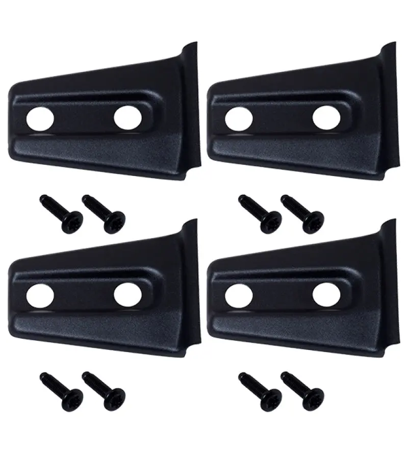 Kentrol 07-18 Jeep Wrangler JK Door Hinge Overlays 4 Pieces 2 Door Textured Black