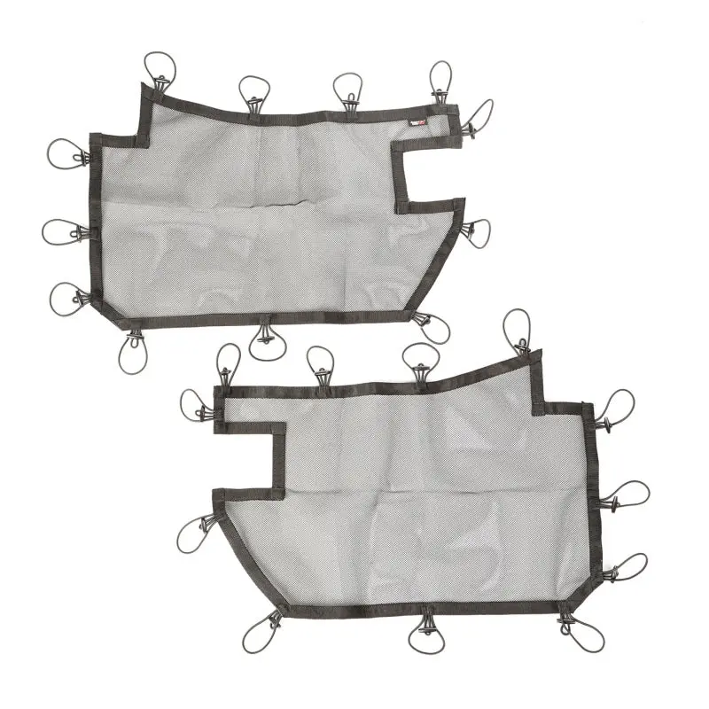 Rugged Ridge Tube Door Covers Front Pair Black 07-18 Jeep Wrangler JK JKU