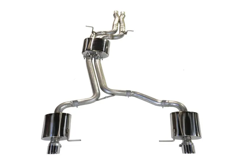 AWE Tuning Audi 8R Q5 3.2L Non-Resonated Exhaust System Downpipe-Back Diamond Black Tips
