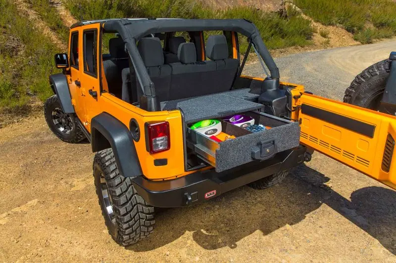 ARB Complete Drawer Kit RDRF790 Jeep JK 4-Door Plastic Trim and Subwoofer