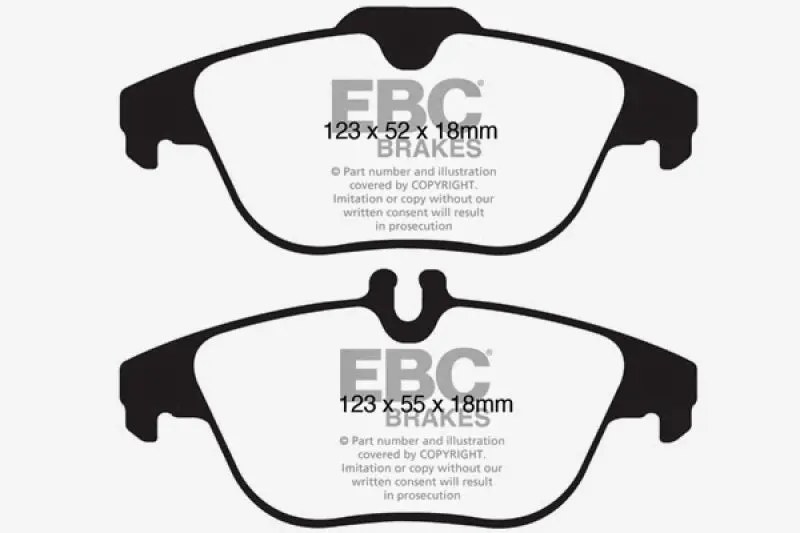 EBC 12-14 Mercedes-Benz C250 W204 1.8 Turbo Ultimax2 Rear Brake Pads