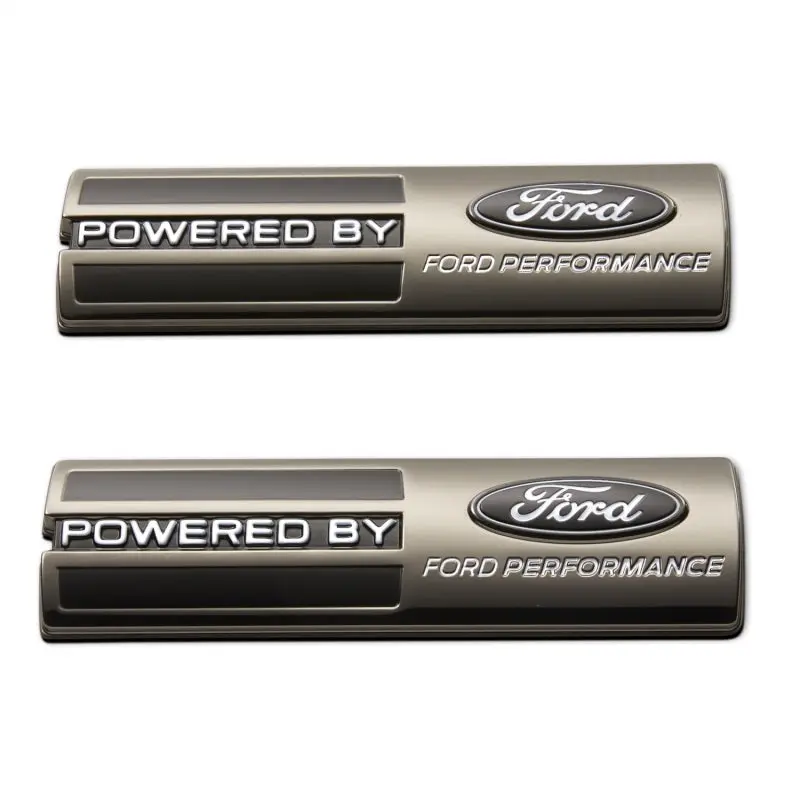 Ford Racing Powered Ford Performance Fender Badge Black OEM Style
