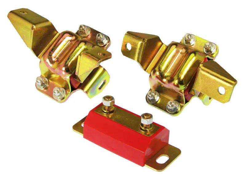 Prothane Motor and Transmission Mount Kit Ford Vehicles Red