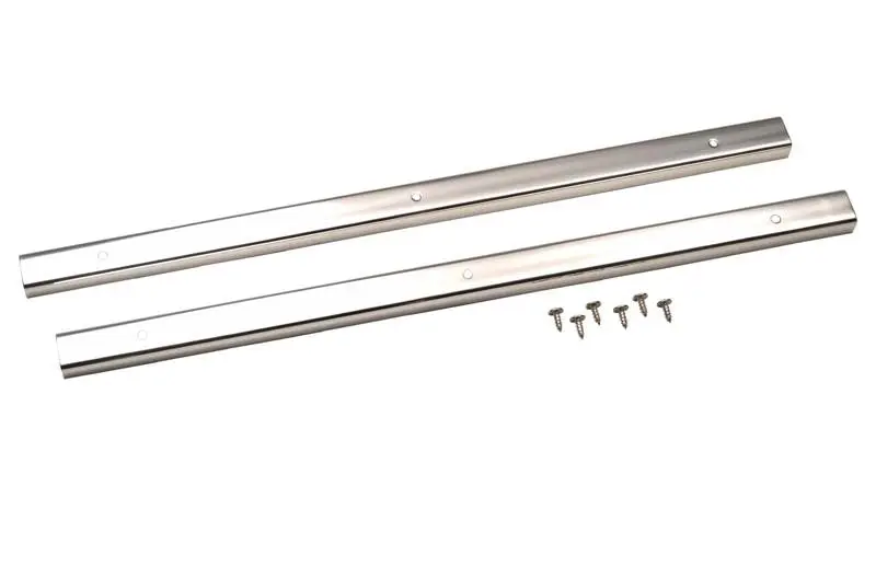 Kentrol Polished Silver Entry Guards Pair 55-83 Jeep CJ5