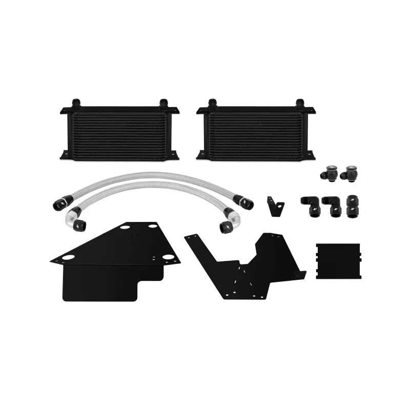 Mishimoto 08+ Mitsubishi Evolution X Black Oil Cooler Kit Aggressive Styling