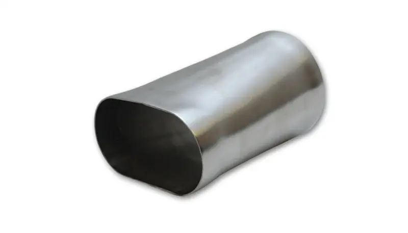 Vibrant 3in Oval to 3in Round Transition Adapter T304 Stainless Steel 6in Long