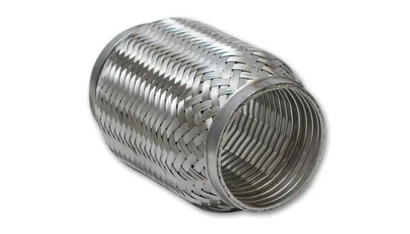 Vibrant SS Turbo FLEX Coupling Interlock Liner 1.75in Inlet/Outlet x 4in Long Stainless Steel