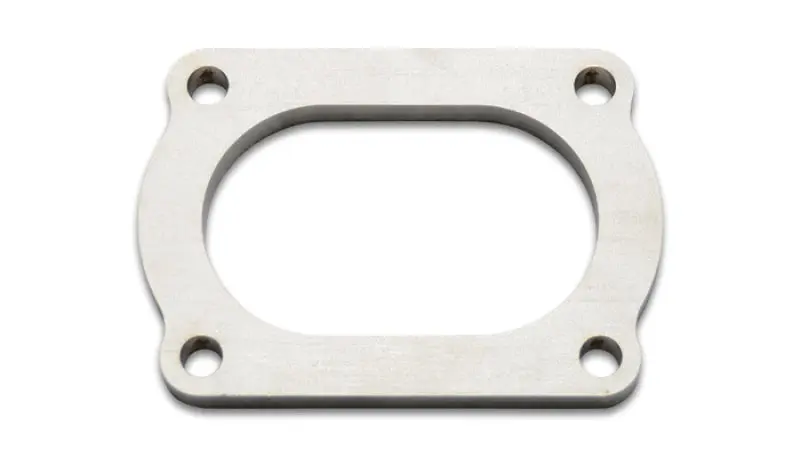 Vibrant T304 Stainless Steel 4 Bolt Flange 3in O.D. Oval Tubing