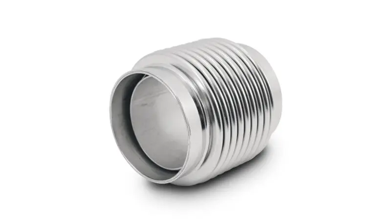 Vibrant 1.75in ID x 2.50in Long 321 Stainless Steel Electro Polished Motorsport Bellows Neck & Liner