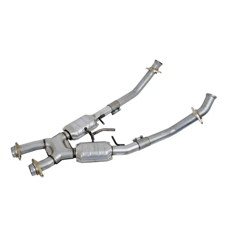 BBK 94-95 Mustang 5.0 High Flow X Pipe Catalytic Converters 2-1/2in