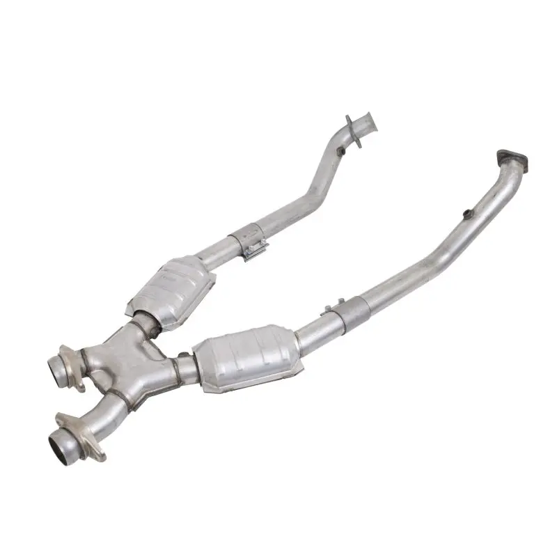 BBK 99-04 Mustang 4.6 GT Cobra High Flow X Pipe Catalytic Converters 2-1/2in