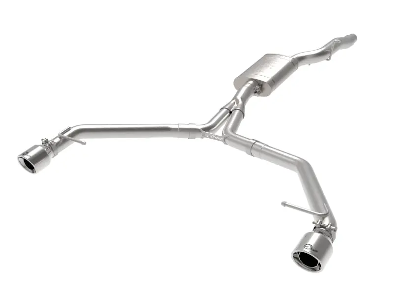 afe MACH Force-Xp Stainless Steel Axle-Back Exhaust Polished Tips 13-16 Audi Allroad L4