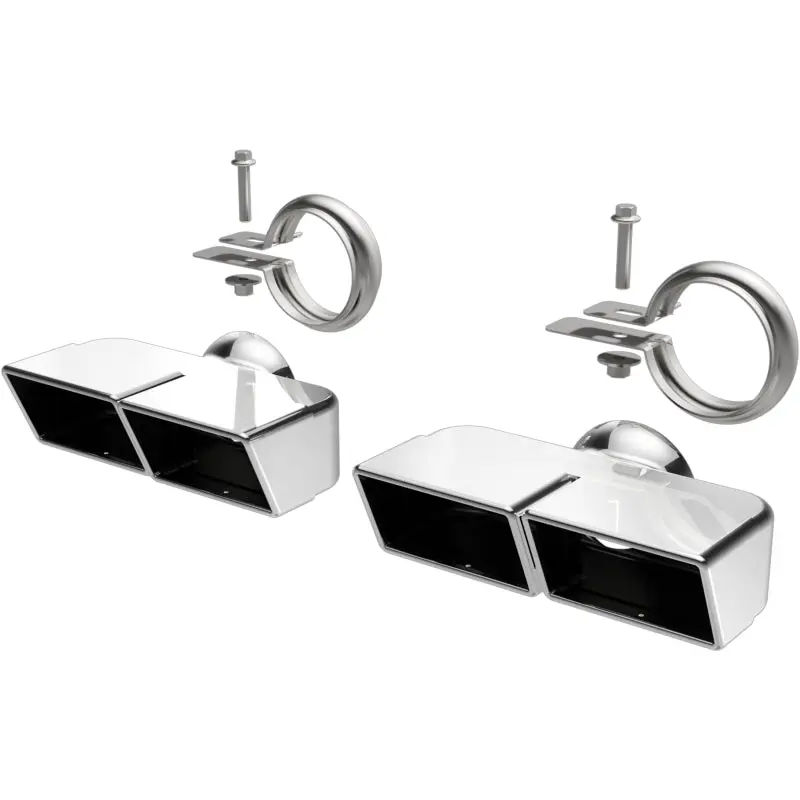 MagnaFlow Tip 1-Set Quad Square Exhaust Tip