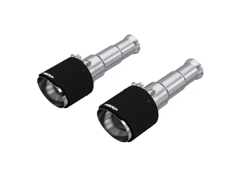 MBRP 19-24 Ram 1500 Classic 5.7L Hemi 5in OD Dual Wall Angle Cut T304 Carbon Fiber Exhaust Tips - Pair