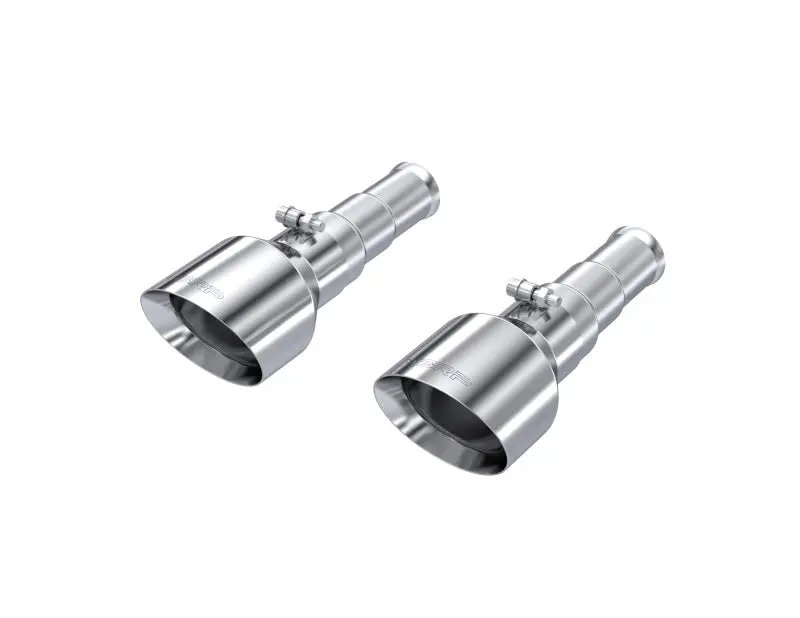 MBRP 2019-2024 Ram 1500 5.7L Hemi 3in Inlet 5in OD Dual Wall Angle Cut T304 Stainless Steel Exhaust Tips Pair