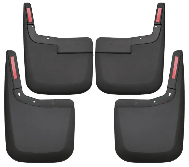 Husky Liners Front Rear Mud Guards 2015-2017 Ford F-150 without Fender Flares Black