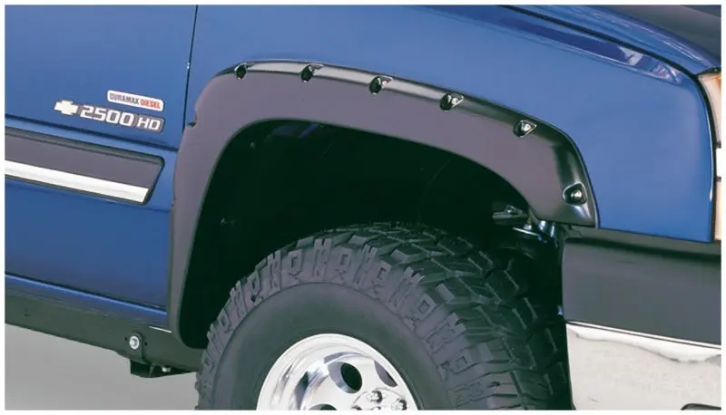 Bushwacker 2007 Chevy Silverado 1500 Classic Fleetside Pocket Style Fender Flares 2pc Black