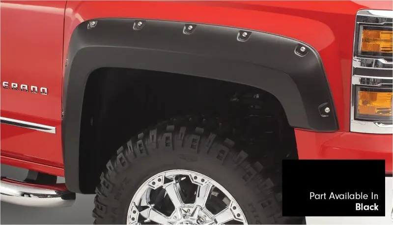 Bushwacker 2016-2018 Chevy Silverado 1500 Fleetside Pocket Style Fender Flares 4pc 69.3in Bed Black