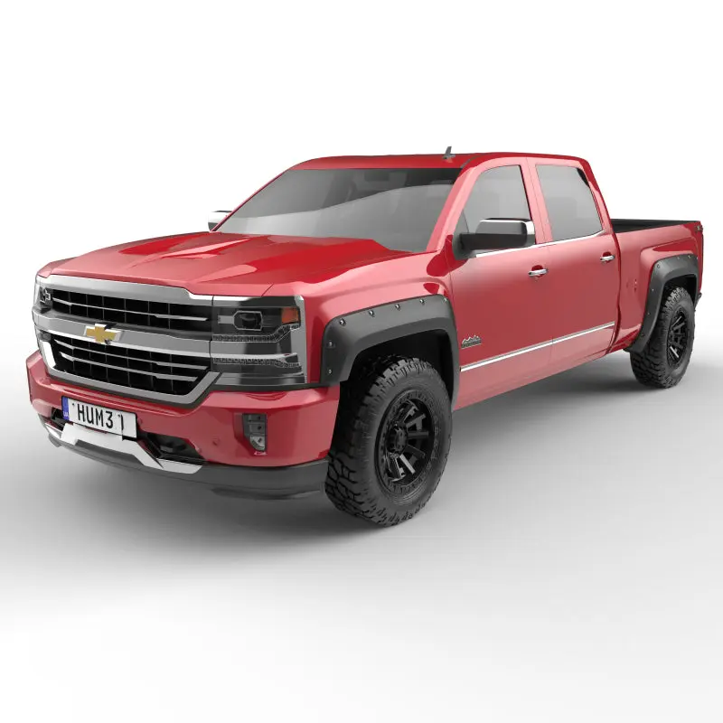 EGR 15-19 Chevrolet Silverado Bolt On Fender Flares - Set 4 Textured Black