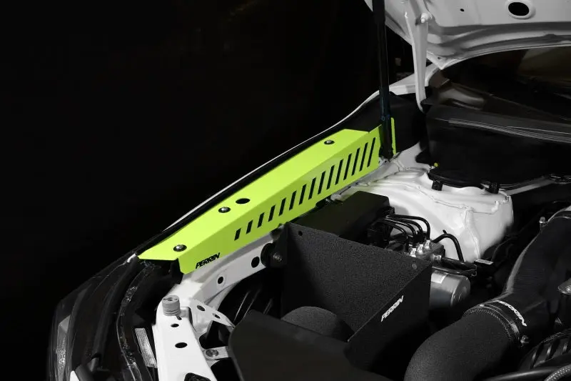 Perrin 22-23 Subaru WRX Neon Yellow Fender Shroud Set Eye-Catching Exterior Detail Perrin Performance