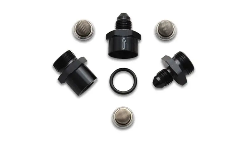 Vibrant Inline Fuel Oil Filter Set Size -3AN Includes 3 Filters