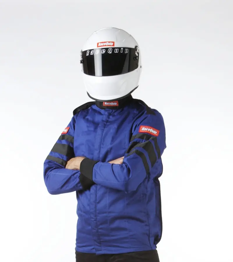 RaceQuip Blue SFI-5 Jacket Large Motorsport Safety Gear