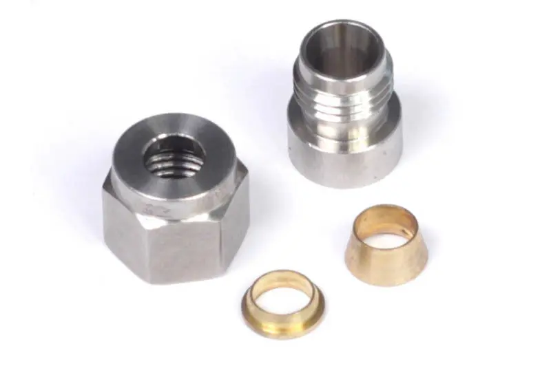 Haltech 1/4in Stainless Steel Weld-On Kit Including Nut and Ferrule Secure Installation