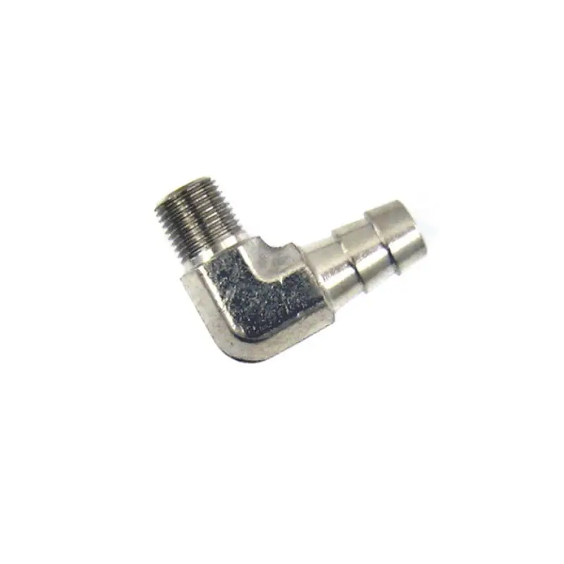 Nitrous Express 1/8 NPT x 3/8 90 Degree Hose Barb Fitting