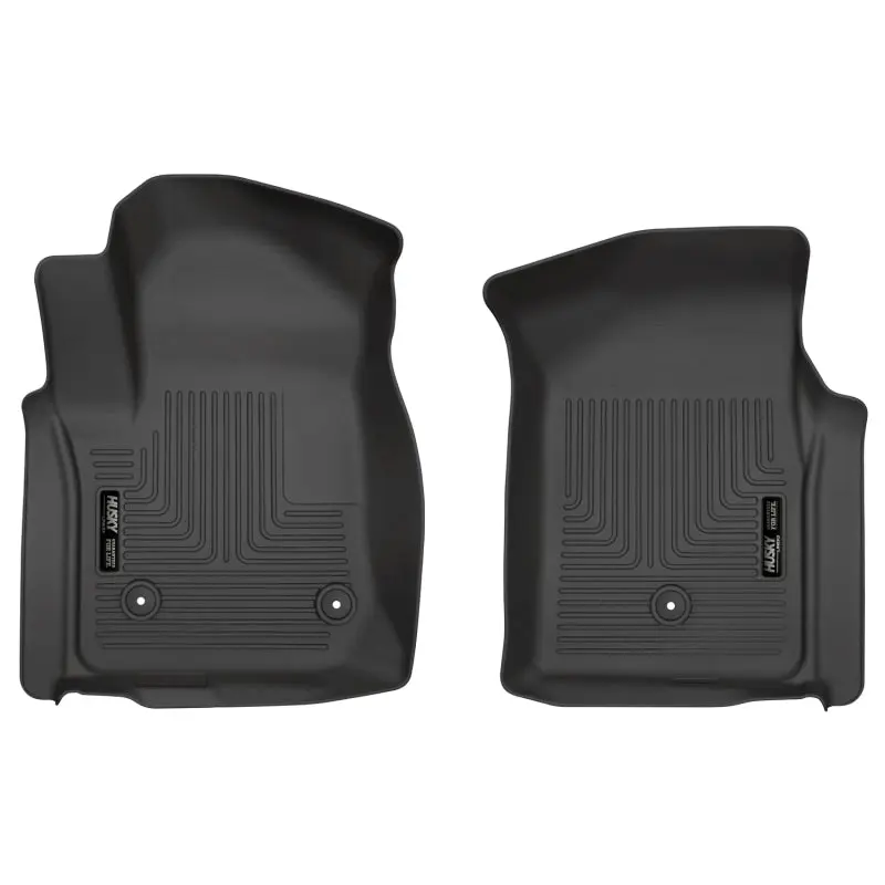 Husky Liners 19-20 Chevy Silverado WeatherBeater Front Black Floor Mats