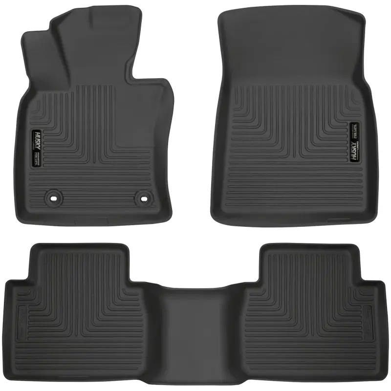 Husky Liners 2018 Toyota Camry Weatherbeater Black Front and 2nd Seat Floor Liners