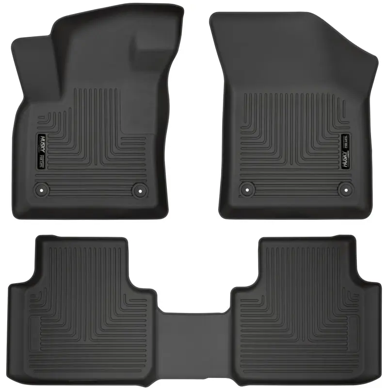 Husky Liners 2018-2019 Volkswagen Atlas Weatherbeater Black Front and 2nd Seat Floor Liners