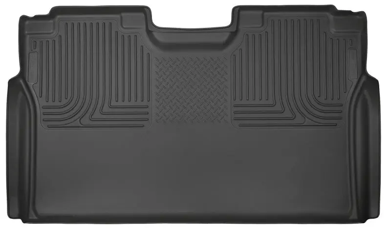 Husky Liners WeatherBeater Black 2nd Seat Floor Liner 2015-2023 Ford F-150 SuperCrew Cab