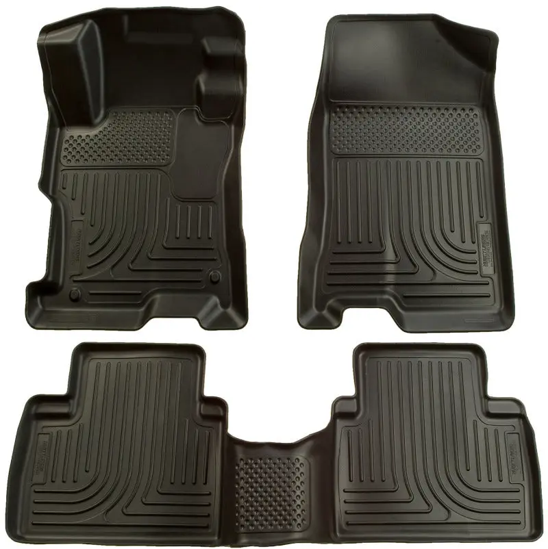 Husky Liners WeatherBeater Black Floor Liners Combo Set 2006-2011 Honda Civic 4DR
