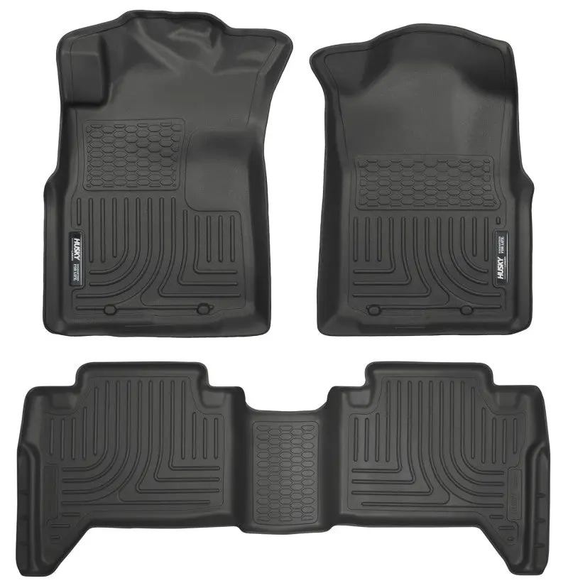 Husky Liners WeatherBeater Black Floor Liners 05-13 Toyota Tacoma