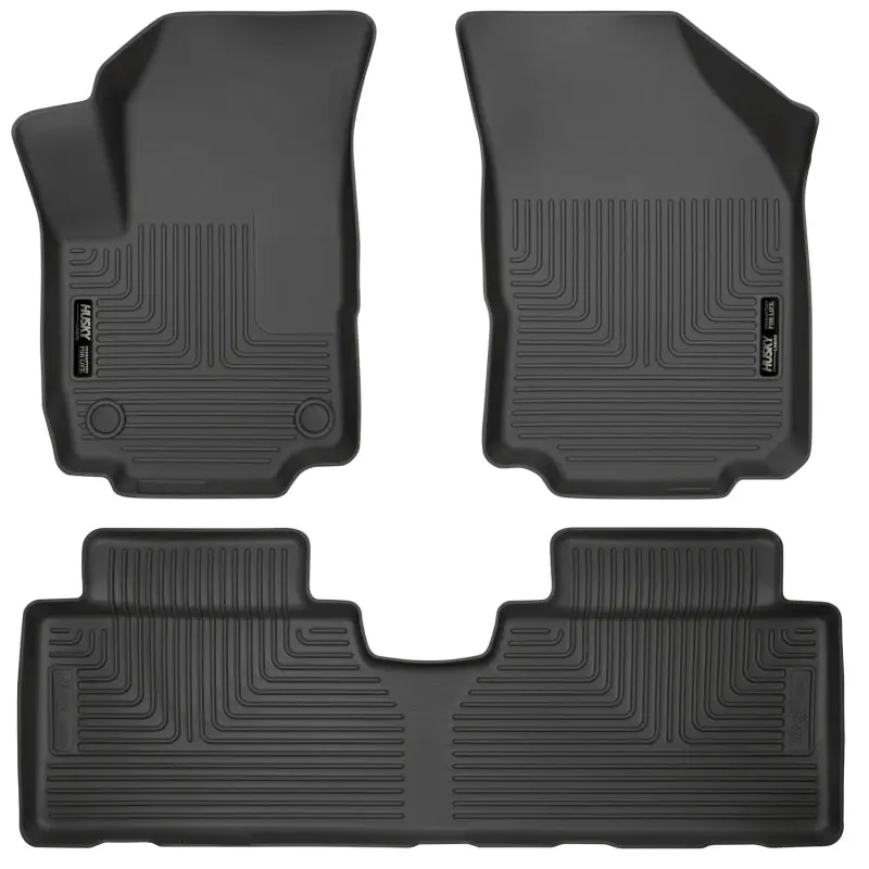 Husky Liners WeatherBeater Black Front & 2nd Seat Floor Liners 18-23 GMC Terrain