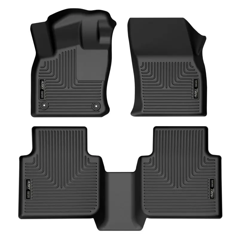 Husky Liners Weatherbeater Black Front & 2nd Seat Floor Liners 18-22 Volkswagen Tiguan