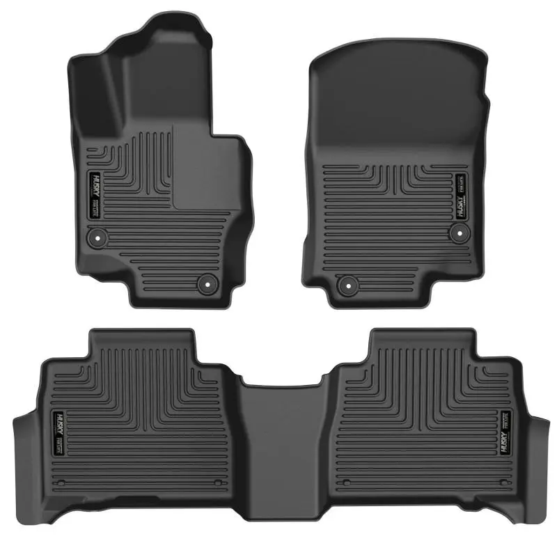 Husky Liners Weatherbeater Black Front & 2nd Seat Floor Liners 20-23 Mercedes-Benz GLE350/GLE450
