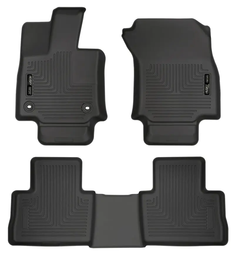 Husky Liners Weatherbeater Black Front & 2nd Seat Floor Liners 2019 Toyota RAV4