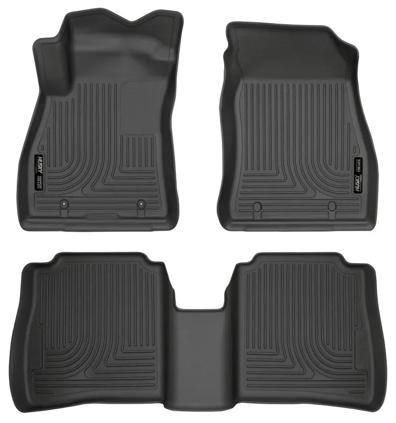Husky Liners Weatherbeater Black Front & 2nd Seat Floor Liners 14-18 Nissan Sentra