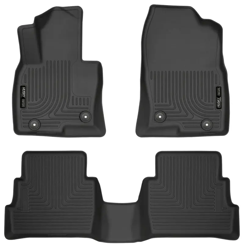 Husky Liners Weatherbeater Black Front and 2nd Seat Floor Liners 2017 Mazda CX-5