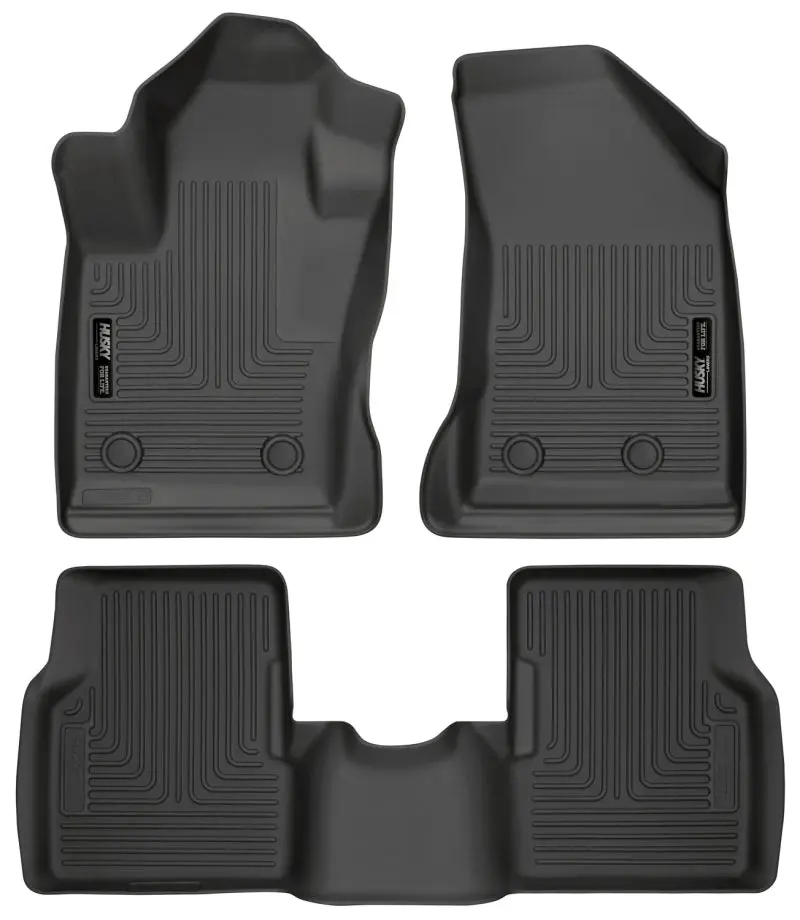 Husky Liners Weatherbeater Black Front and 2nd Seat Floor Liners 2017 Jeep Compass