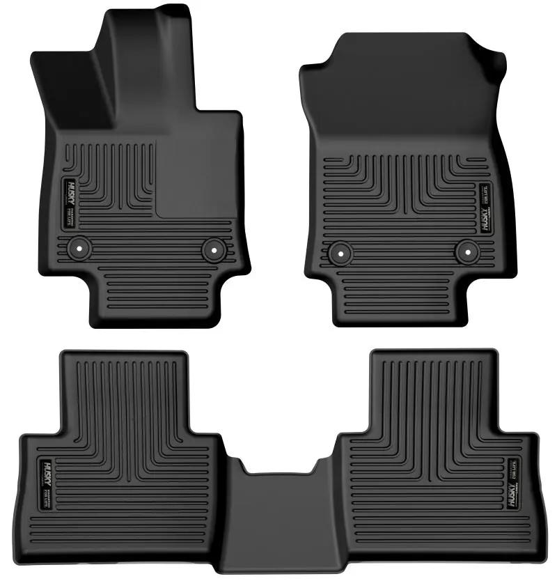 Husky Liners Weatherbeater Black Front and 2nd Seat Floor Liners 2022-2023 Lexus NX250 and NX350