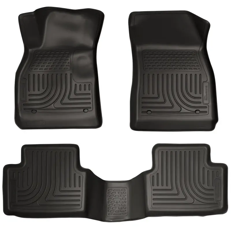 Husky Liners WeatherBeater Black Front and 2nd Seat Floor Liners 2013 Chevy Malibu