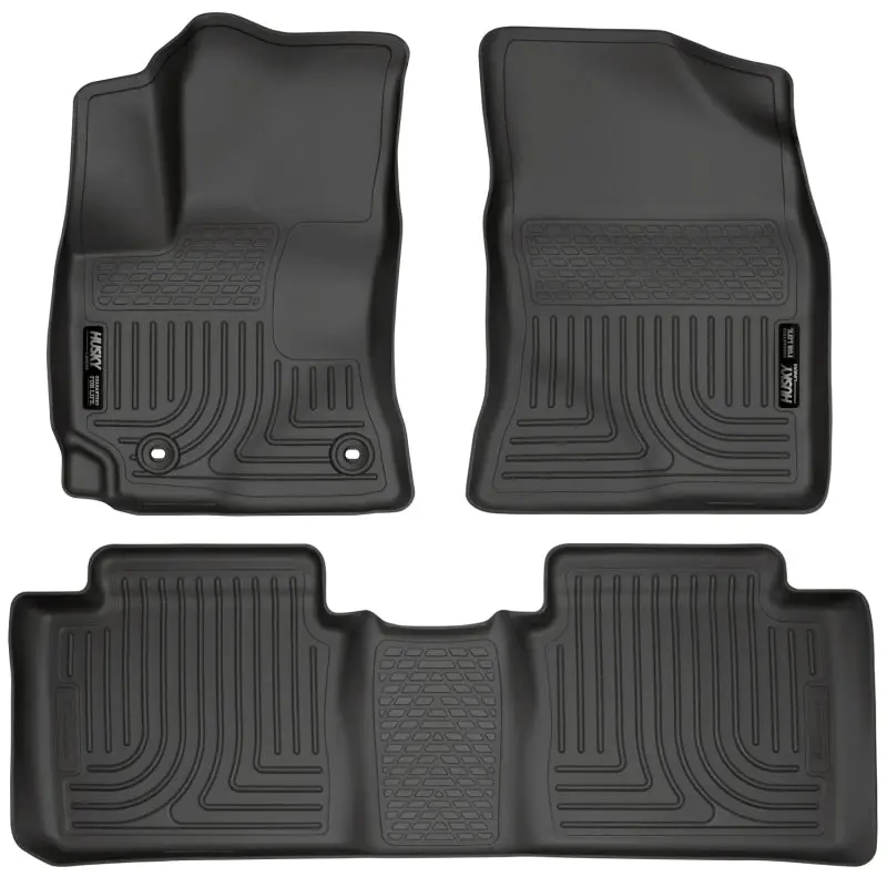 Husky Liners Weatherbeater Black Front and Second Seat Floor Liners Toyota Corolla