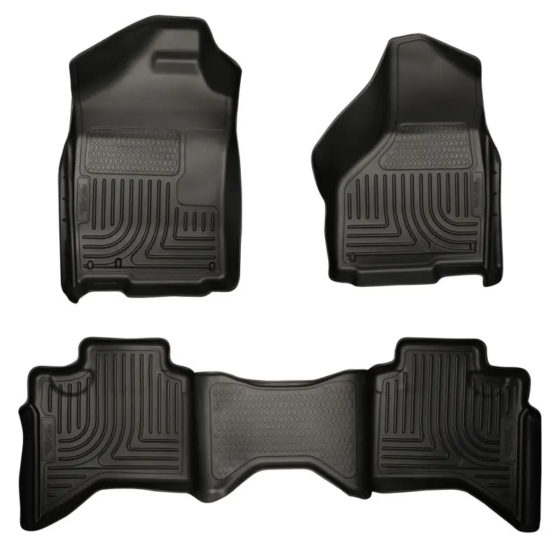 Husky Liners Weatherbeater Combo Black Floor Liners 2003-2008 Dodge Ram 1500/2500/3500 Quad Cab