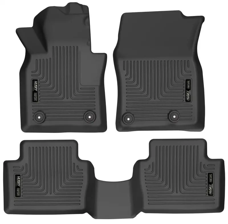 Husky Liners WeatherBeater Front & 2nd Seat Floor Liners 19-22 Mazda 3 and 20-22 CX-30 - Black